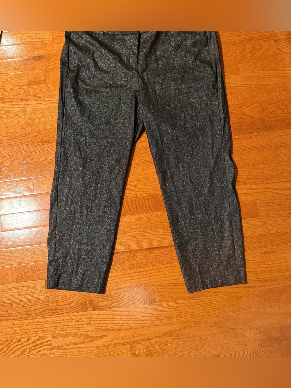 Lane Bryant The Allie Stretch Skinny ankle Pants Black Shimmer Size 22